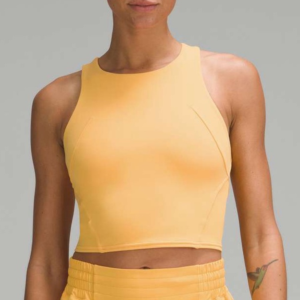 Lululemon Wunder Train Racerback Tank Top Mango Dream Size 14